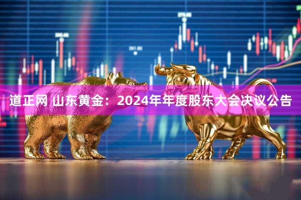 道正网 山东黄金：2024年年度股东大会决议公告